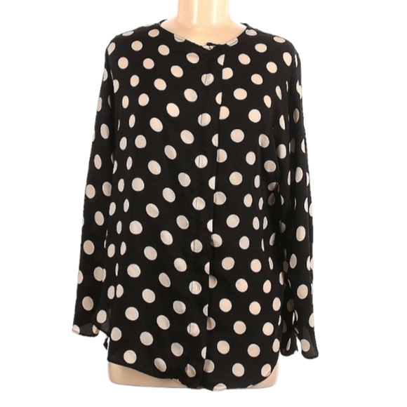 Zara Tops Zara Polka Dot Blouse Poshmark